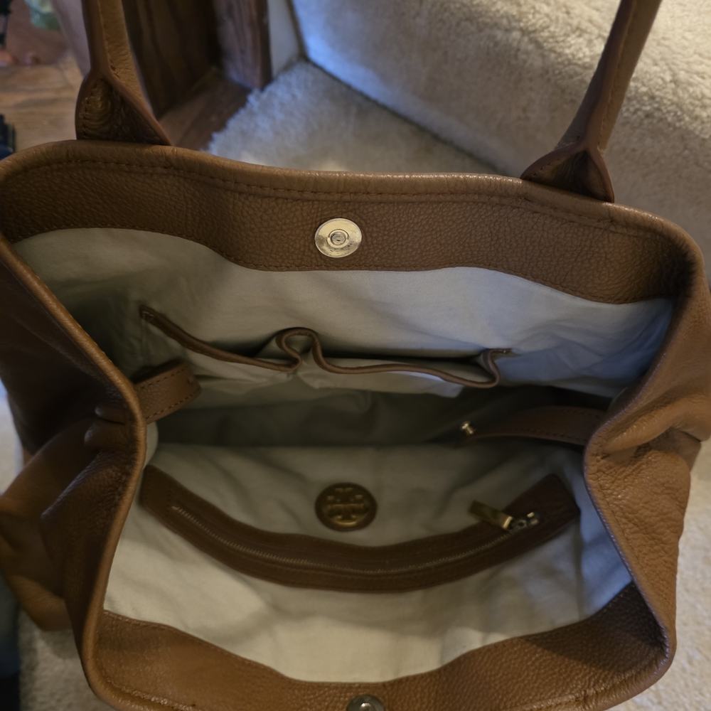 Tory Burch Tan Leather Tote - Picture 3 of 5